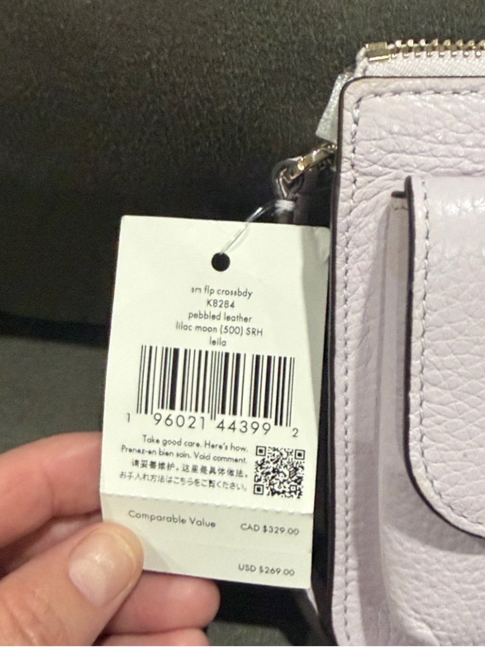 kate spade Pale Pink Leather Crossbody Wallet Bag - Picture 3 of 8